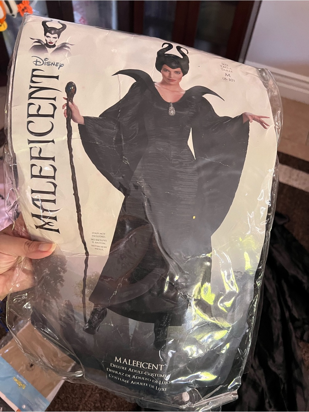Disney Maleficent Kids Black Costume - Classic Villain Dress Womens M